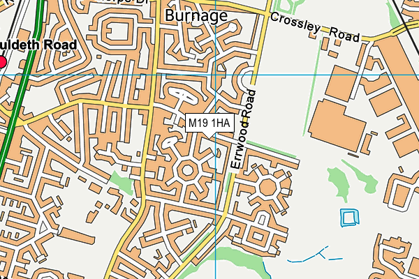 M19 1HA map - OS VectorMap District (Ordnance Survey) M19 1HA map - OS VectorMap District (Ordnance Survey)