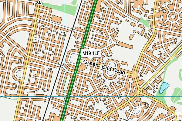 M19 1LF map - OS VectorMap District (Ordnance Survey) M19 1LF map - OS VectorMap District (Ordnance Survey)