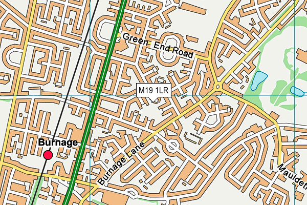 M19 1LR map - OS VectorMap District (Ordnance Survey) M19 1LR map - OS VectorMap District (Ordnance Survey)