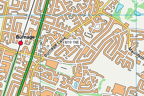 M19 1NE map - OS VectorMap District (Ordnance Survey) M19 1NE map - OS VectorMap District (Ordnance Survey)
