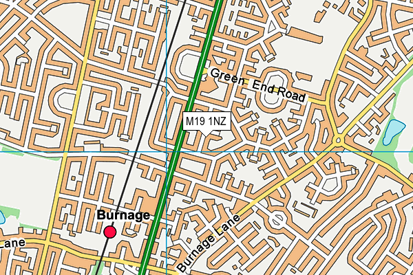 M19 1NZ map - OS VectorMap District (Ordnance Survey) M19 1NZ map - OS VectorMap District (Ordnance Survey)