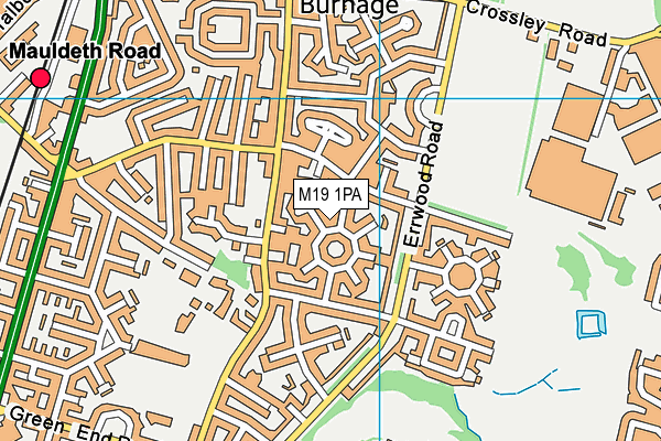 M19 1PA map - OS VectorMap District (Ordnance Survey) M19 1PA map - OS VectorMap District (Ordnance Survey)
