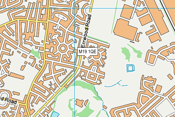 M19 1QE map - OS VectorMap District (Ordnance Survey) M19 1QE map - OS VectorMap District (Ordnance Survey)
