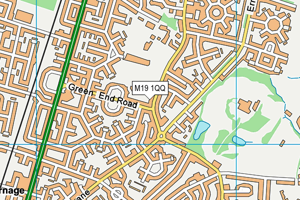 M19 1QQ map - OS VectorMap District (Ordnance Survey) M19 1QQ map - OS VectorMap District (Ordnance Survey)