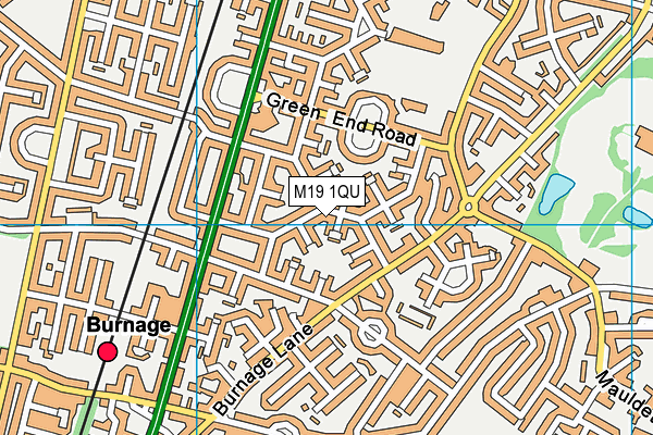 M19 1QU map - OS VectorMap District (Ordnance Survey) M19 1QU map - OS VectorMap District (Ordnance Survey)