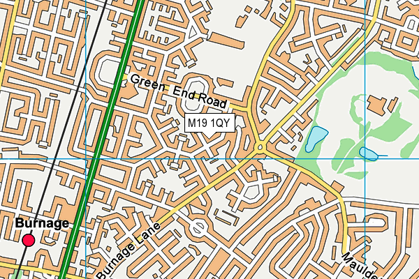 M19 1QY map - OS VectorMap District (Ordnance Survey) M19 1QY map - OS VectorMap District (Ordnance Survey)