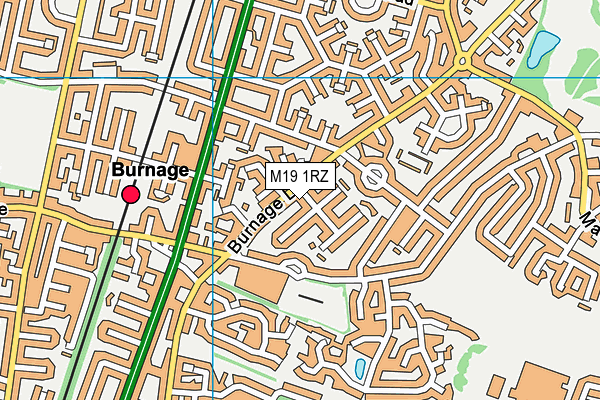 M19 1RZ map - OS VectorMap District (Ordnance Survey) M19 1RZ map - OS VectorMap District (Ordnance Survey)