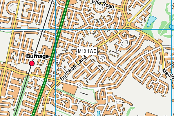 M19 1WE map - OS VectorMap District (Ordnance Survey) M19 1WE map - OS VectorMap District (Ordnance Survey)