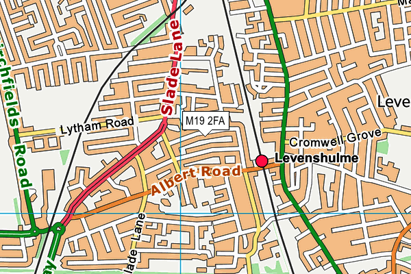 M19 2FA map - OS VectorMap District (Ordnance Survey) M19 2FA map - OS VectorMap District (Ordnance Survey)
