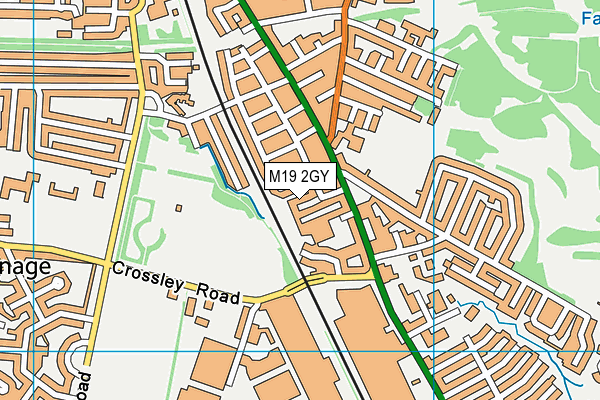 M19 2GY map - OS VectorMap District (Ordnance Survey) M19 2GY map - OS VectorMap District (Ordnance Survey)