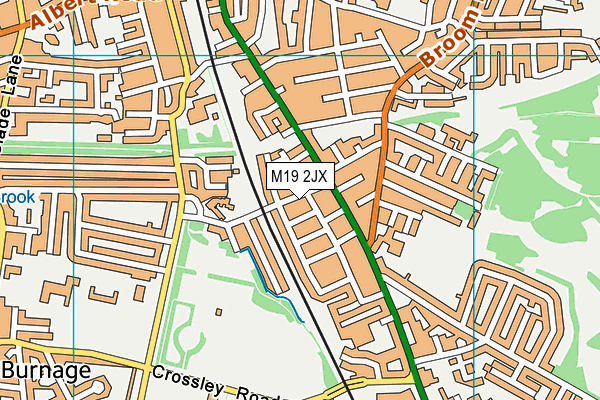 M19 2JX map - OS VectorMap District (Ordnance Survey) M19 2JX map - OS VectorMap District (Ordnance Survey)
