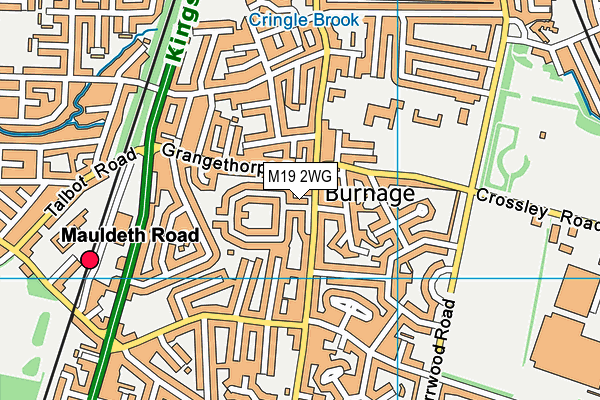 M19 2WG map - OS VectorMap District (Ordnance Survey) M19 2WG map - OS VectorMap District (Ordnance Survey)