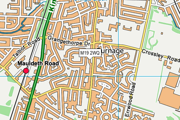 M19 2WQ map - OS VectorMap District (Ordnance Survey) M19 2WQ map - OS VectorMap District (Ordnance Survey)