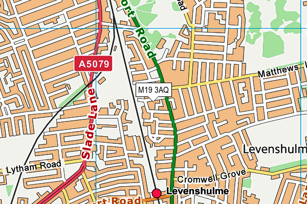 M19 3AQ map - OS VectorMap District (Ordnance Survey) M19 3AQ map - OS VectorMap District (Ordnance Survey)