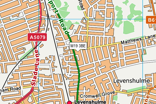 M19 3BE map - OS VectorMap District (Ordnance Survey) M19 3BE map - OS VectorMap District (Ordnance Survey)