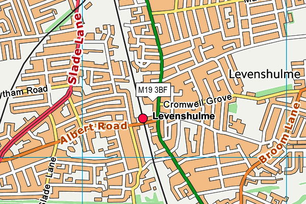 M19 3BF map - OS VectorMap District (Ordnance Survey) M19 3BF map - OS VectorMap District (Ordnance Survey)