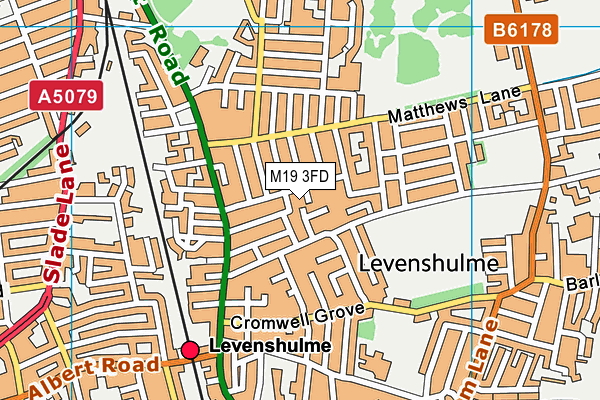 M19 3FD map - OS VectorMap District (Ordnance Survey) M19 3FD map - OS VectorMap District (Ordnance Survey)