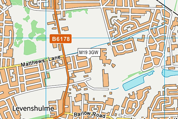 M19 3GW map - OS VectorMap District (Ordnance Survey) M19 3GW map - OS VectorMap District (Ordnance Survey)