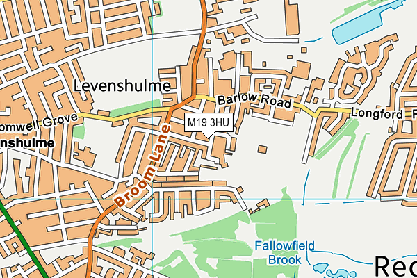 M19 3HU map - OS VectorMap District (Ordnance Survey)