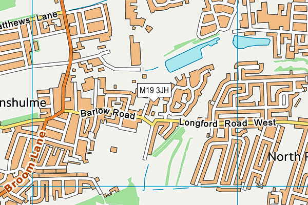 M19 3JH map - OS VectorMap District (Ordnance Survey) M19 3JH map - OS VectorMap District (Ordnance Survey)