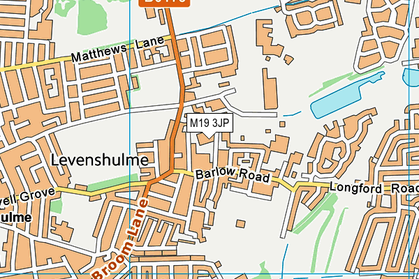 M19 3JP map - OS VectorMap District (Ordnance Survey) M19 3JP map - OS VectorMap District (Ordnance Survey)