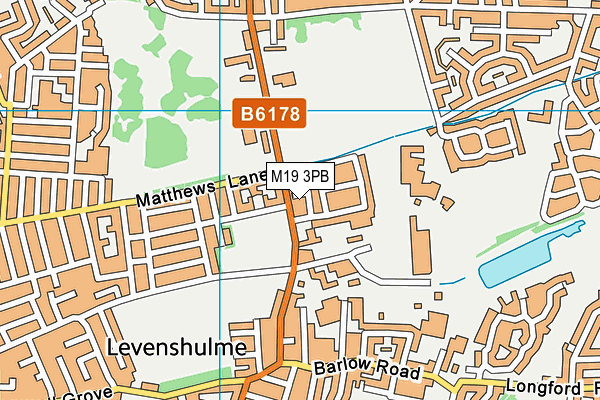 M19 3PB map - OS VectorMap District (Ordnance Survey) M19 3PB map - OS VectorMap District (Ordnance Survey)