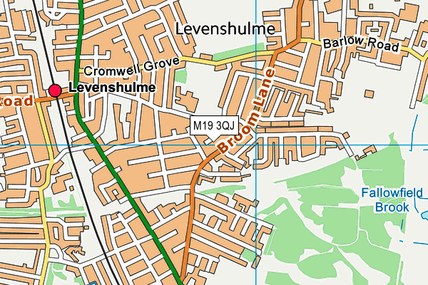 M19 3QJ map - OS VectorMap District (Ordnance Survey) M19 3QJ map - OS VectorMap District (Ordnance Survey)