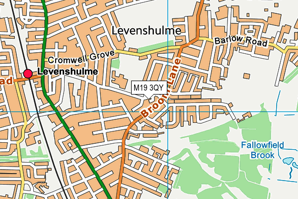 M19 3QY map - OS VectorMap District (Ordnance Survey) M19 3QY map - OS VectorMap District (Ordnance Survey)