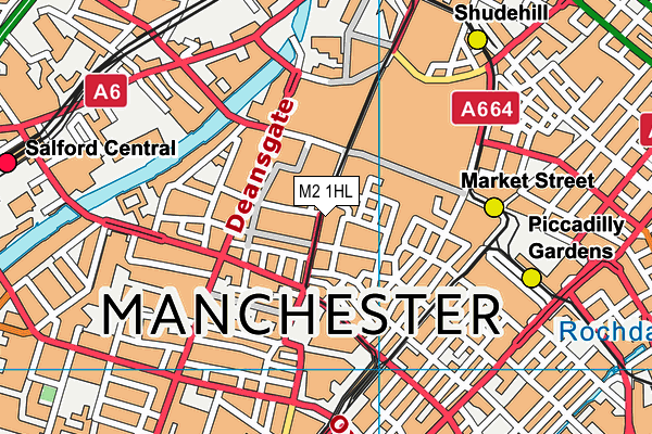 M2 1HL map - OS VectorMap District (Ordnance Survey) M2 1HL map - OS VectorMap District (Ordnance Survey)