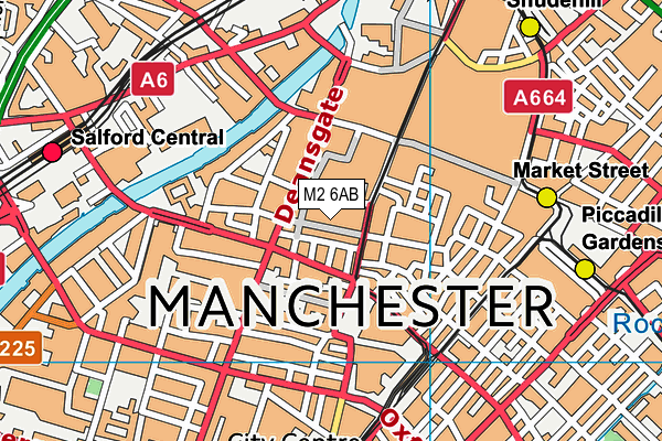 M2 6AB map - OS VectorMap District (Ordnance Survey) M2 6AB map - OS VectorMap District (Ordnance Survey)