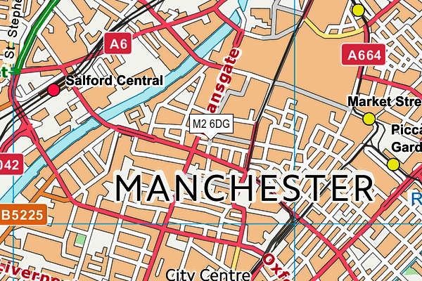 M2 6DG map - OS VectorMap District (Ordnance Survey) M2 6DG map - OS VectorMap District (Ordnance Survey)