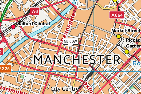 M2 6DW map - OS VectorMap District (Ordnance Survey) M2 6DW map - OS VectorMap District (Ordnance Survey)