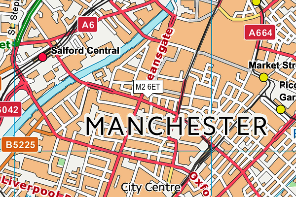 M2 6ET map - OS VectorMap District (Ordnance Survey) M2 6ET map - OS VectorMap District (Ordnance Survey)