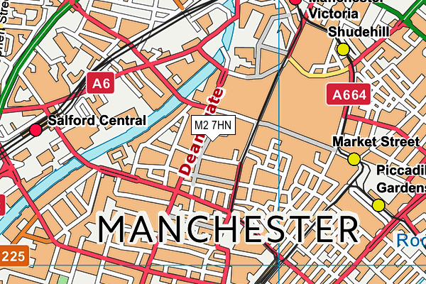 M2 7HN map - OS VectorMap District (Ordnance Survey) M2 7HN map - OS VectorMap District (Ordnance Survey)