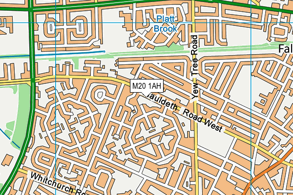 M20 1AH map - OS VectorMap District (Ordnance Survey) M20 1AH map - OS VectorMap District (Ordnance Survey)