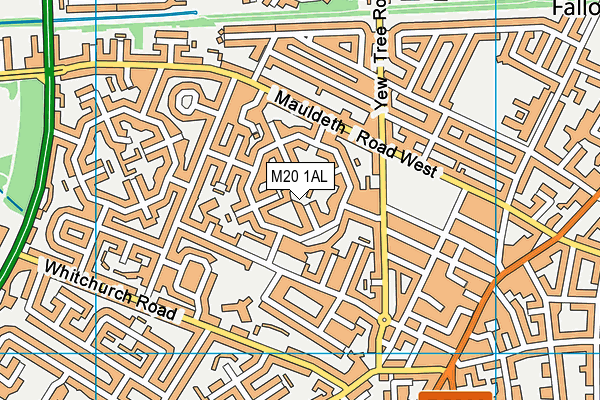 M20 1AL map - OS VectorMap District (Ordnance Survey) M20 1AL map - OS VectorMap District (Ordnance Survey)