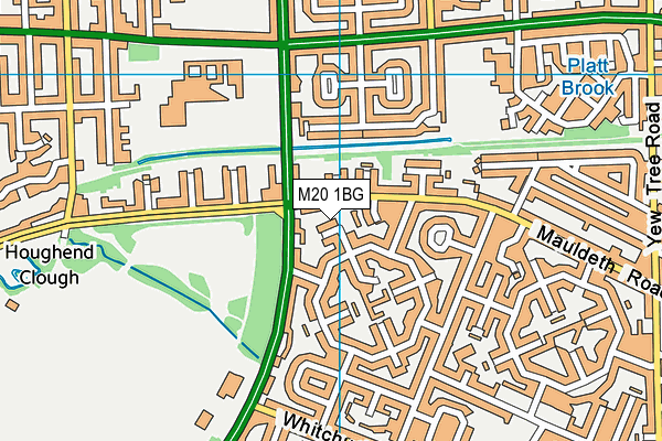 M20 1BG map - OS VectorMap District (Ordnance Survey) M20 1BG map - OS VectorMap District (Ordnance Survey)