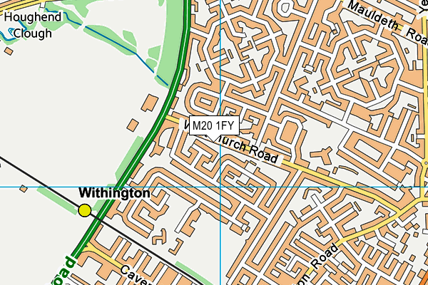 M20 1FY map - OS VectorMap District (Ordnance Survey) M20 1FY map - OS VectorMap District (Ordnance Survey)