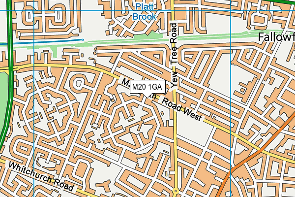 M20 1GA map - OS VectorMap District (Ordnance Survey) M20 1GA map - OS VectorMap District (Ordnance Survey)