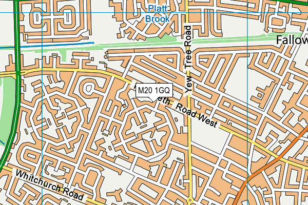 M20 1GQ map - OS VectorMap District (Ordnance Survey) M20 1GQ map - OS VectorMap District (Ordnance Survey)