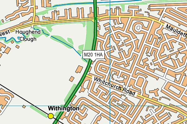 M20 1HA map - OS VectorMap District (Ordnance Survey) M20 1HA map - OS VectorMap District (Ordnance Survey)