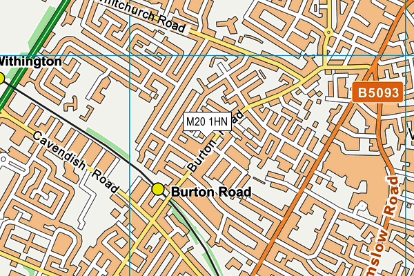 M20 1HN map - OS VectorMap District (Ordnance Survey) M20 1HN map - OS VectorMap District (Ordnance Survey)