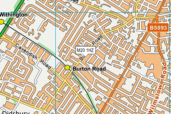 M20 1HZ map - OS VectorMap District (Ordnance Survey) M20 1HZ map - OS VectorMap District (Ordnance Survey)