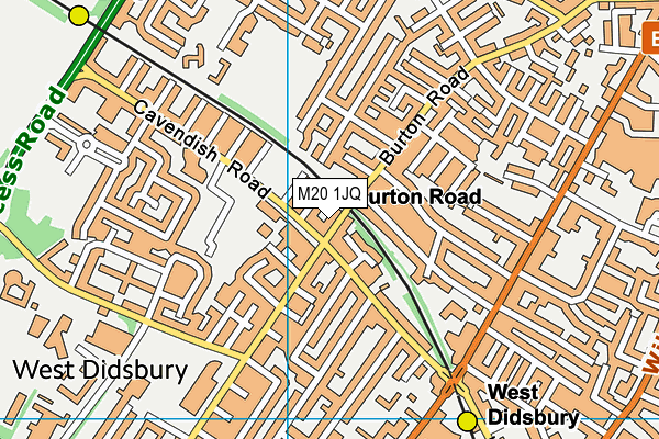 M20 1JQ map - OS VectorMap District (Ordnance Survey) M20 1JQ map - OS VectorMap District (Ordnance Survey)