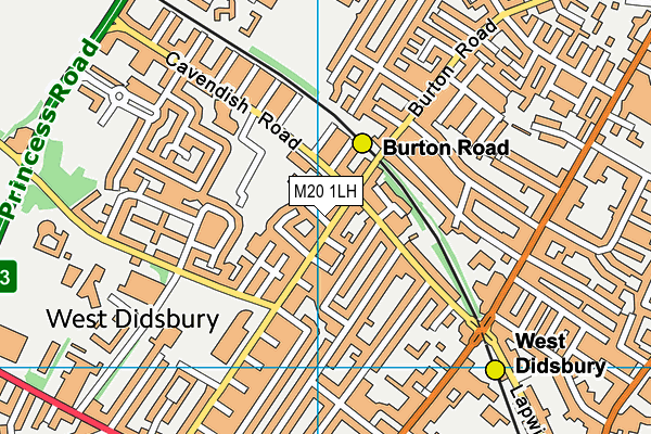 M20 1LH map - OS VectorMap District (Ordnance Survey) M20 1LH map - OS VectorMap District (Ordnance Survey)