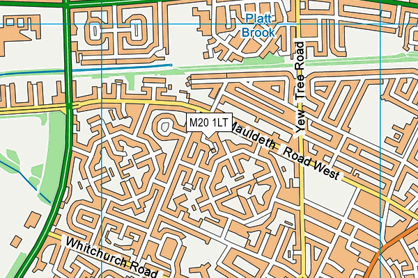 M20 1LT map - OS VectorMap District (Ordnance Survey) M20 1LT map - OS VectorMap District (Ordnance Survey)