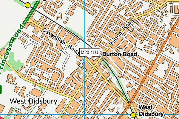 M20 1LU map - OS VectorMap District (Ordnance Survey) M20 1LU map - OS VectorMap District (Ordnance Survey)