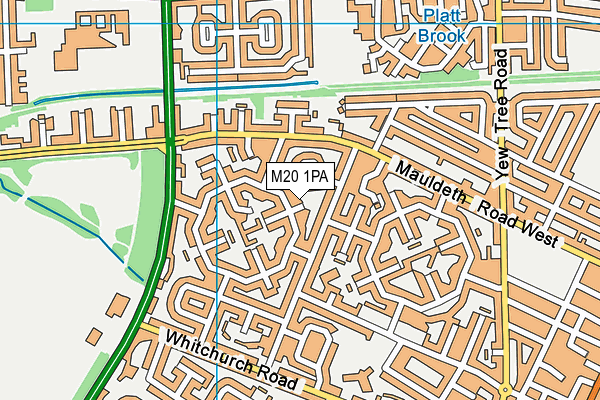 M20 1PA map - OS VectorMap District (Ordnance Survey) M20 1PA map - OS VectorMap District (Ordnance Survey)
