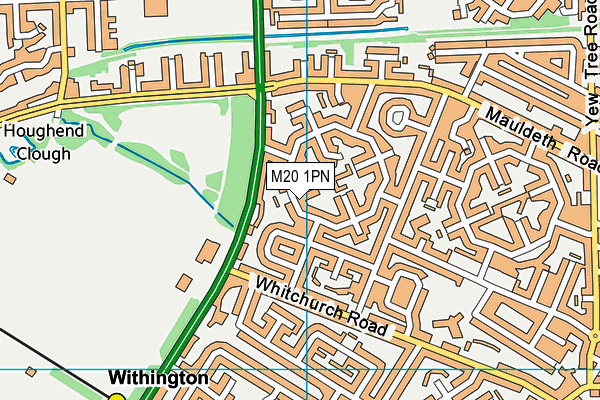 M20 1PN map - OS VectorMap District (Ordnance Survey) M20 1PN map - OS VectorMap District (Ordnance Survey)