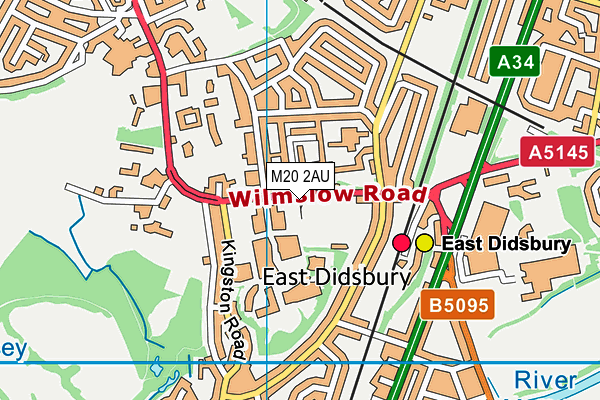 M20 2AU map - OS VectorMap District (Ordnance Survey) M20 2AU map - OS VectorMap District (Ordnance Survey)